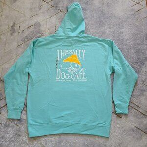 NWT The Salty Dog Café Hooded Sweatshirt XL  Mint Hilton Head Island Unisex